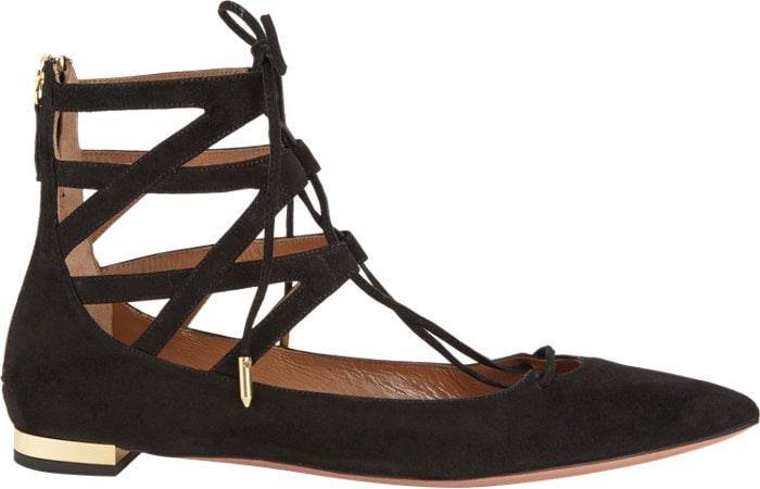 Aquazzura Belgravia Flats Black