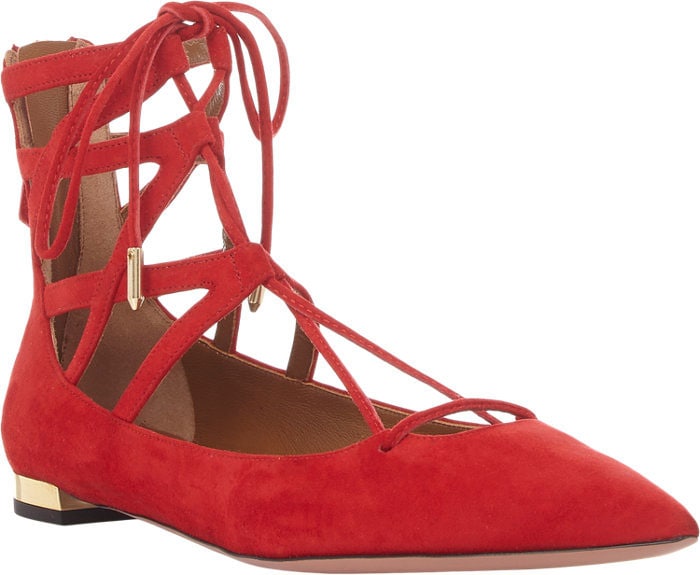 Aquazzura Belgravia Flats Red