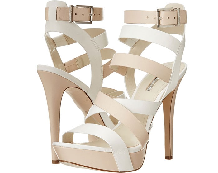 Mystic Sandals in White/Nude Blush