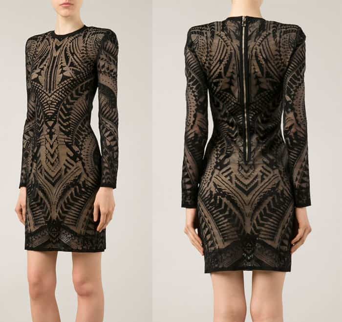 Balmain Stretch Fitted Dress