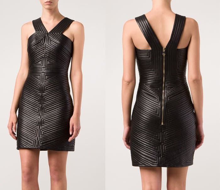 Balmain V-neck Mini Dress