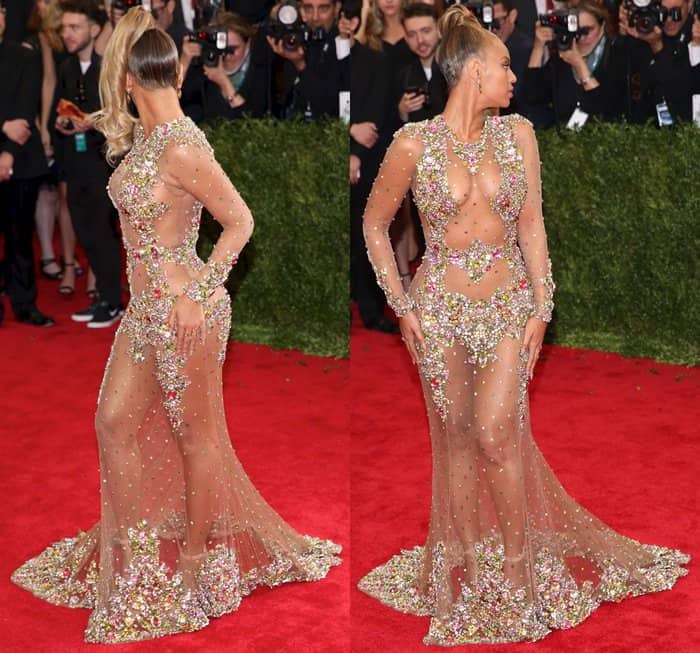 Beyoncé Giselle Knowles-Carter in a custom Givenchy Couture ensemble