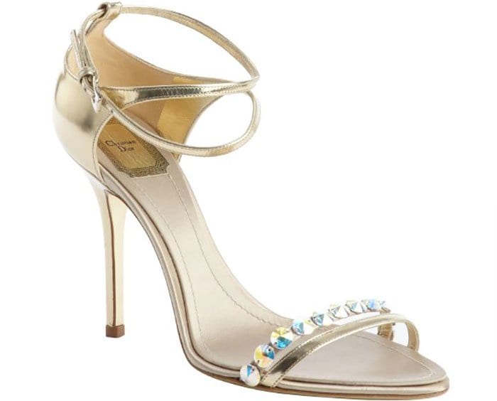 Christian Dior Crystal-Detail Strappy Sandals