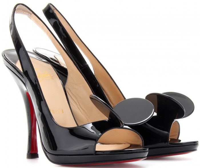 Christian Louboutin MISS MOUSE 120 PATENT LEATHER PUMPS