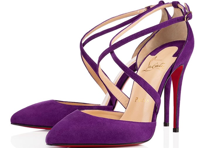 Purple Christian Louboutin Maltaise Pumps