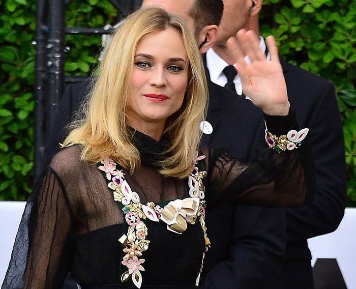 Diane Kruger at amfAR’s Cinema Against AIDS Gala held during the 2015 Cannes Film Festival