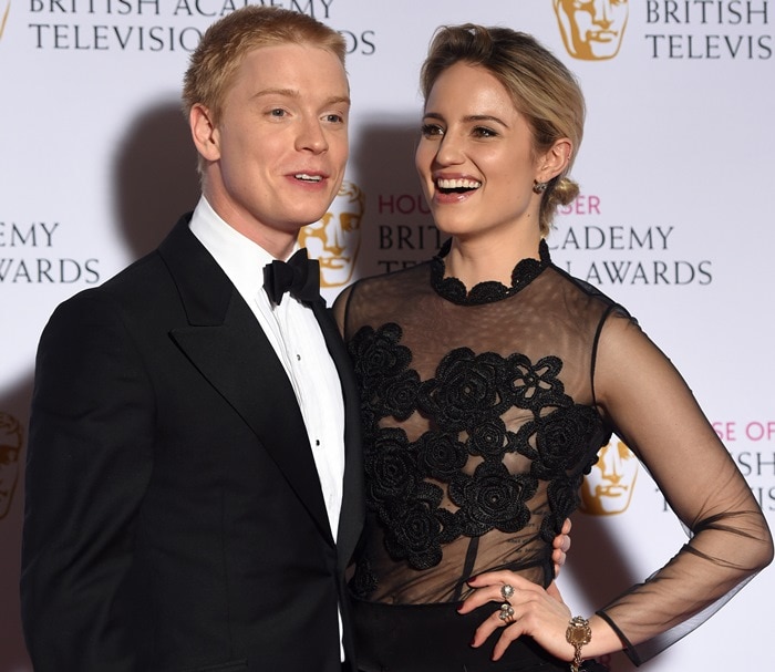 Dianna Agron and Freddie Fox at the 2015 House of Fraser British Academy (BAFTA) Television Awards