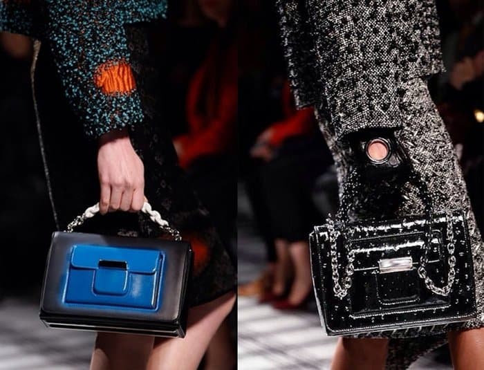 Models carrying Balenciaga bags from its Fall/Winter 2015 collection