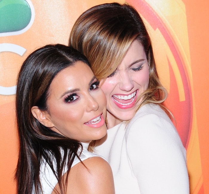 Sophia Bush and Eva Longoria having a good time