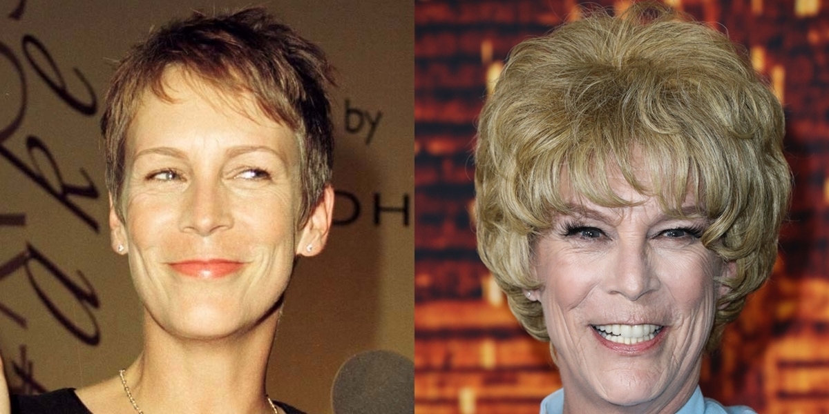 Pictured in 1999 and 2021, Jamie Lee Curtis is critical of plastic surgery