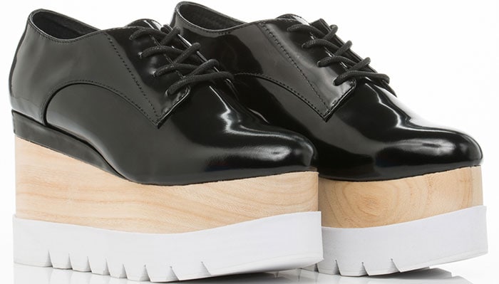 Jeffrey Campbell Berliner Wood Platform Oxfords