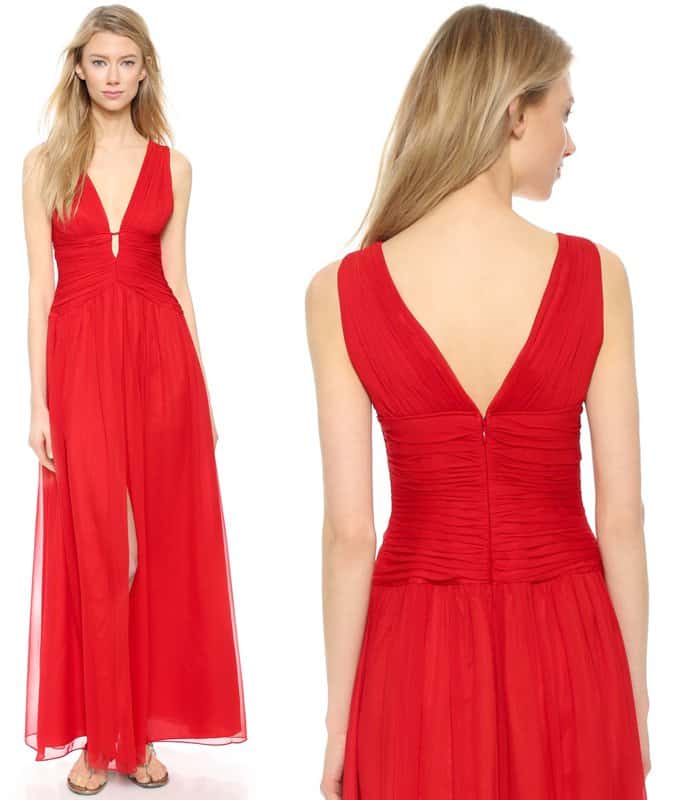 Jill Jill Stuart Deep V Gown