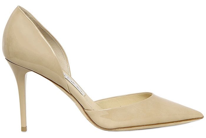 Jimmy Choo Addison Pumps in Beige Patent