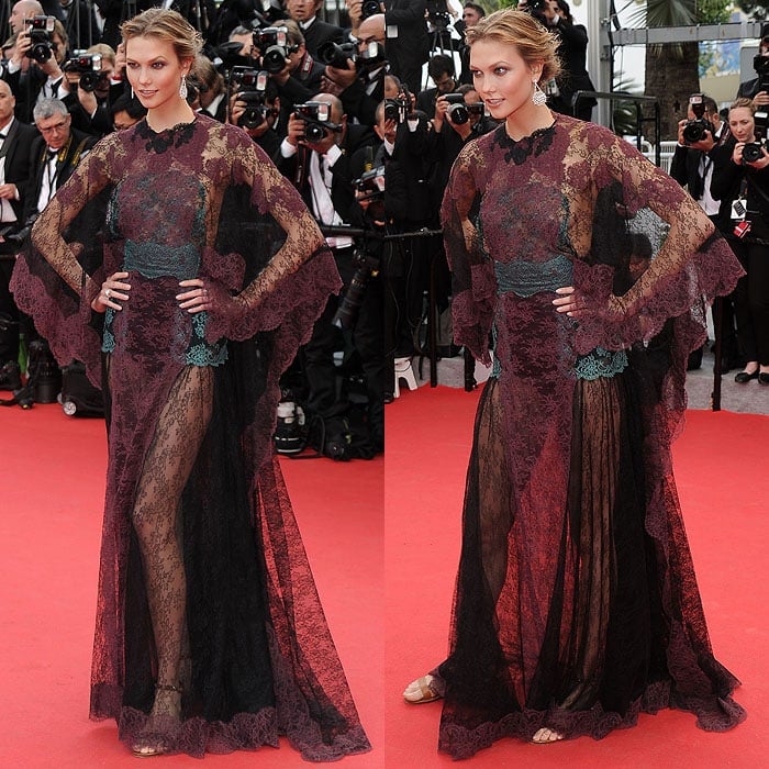 Karlie Kloss at the "Grace of Monaco" premiere and opening ceremony of the 67th Annual Cannes Film Festival in Cannes, France, on May 14, 2014