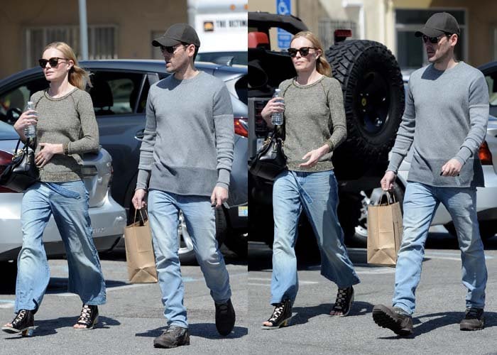 Kate Bosworth rocked denim culottes while out with her husband