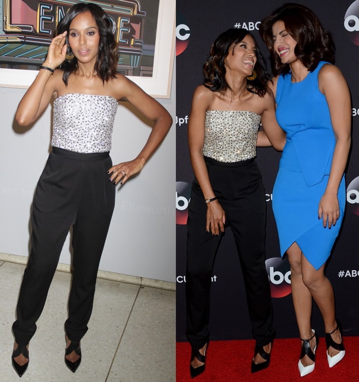 Kerry Washington and Priyanka Chopra at the 2015 ABC Upfront presentation