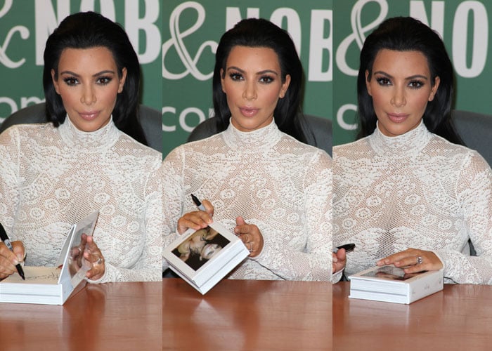 Kim Kardashian at Barnes & Noble for a book signing for her book 'Selfish' in New York City on May 5, 2015