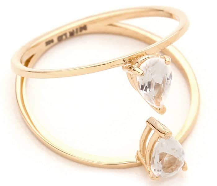 MIRLO Pear Duo Ring