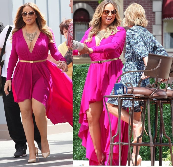 Mariah Carey arriving at 'Live! with Kelly and Michael' at Disneyland on May 19, 2015