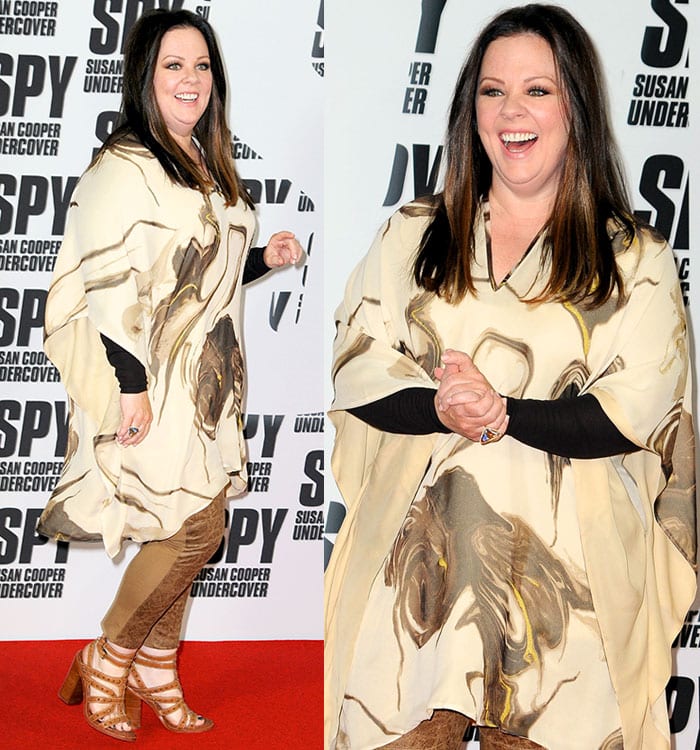 Melissa McCarthy looking slimmer at the photocall for "Spy" held at Hotel de Rome in Mitte in Berlin