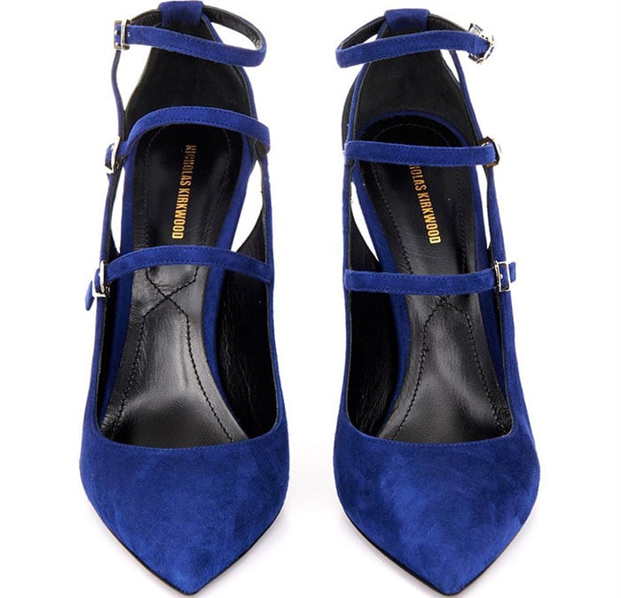 Nicholas Kirkwood Hutton Multi-Strap Suede Pumps