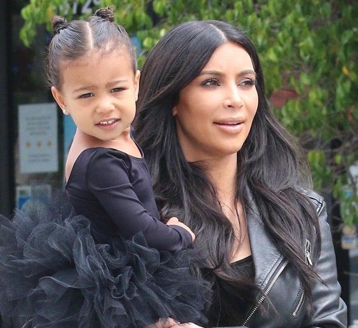 Kim Kardashian takes her daughter North West to dance class