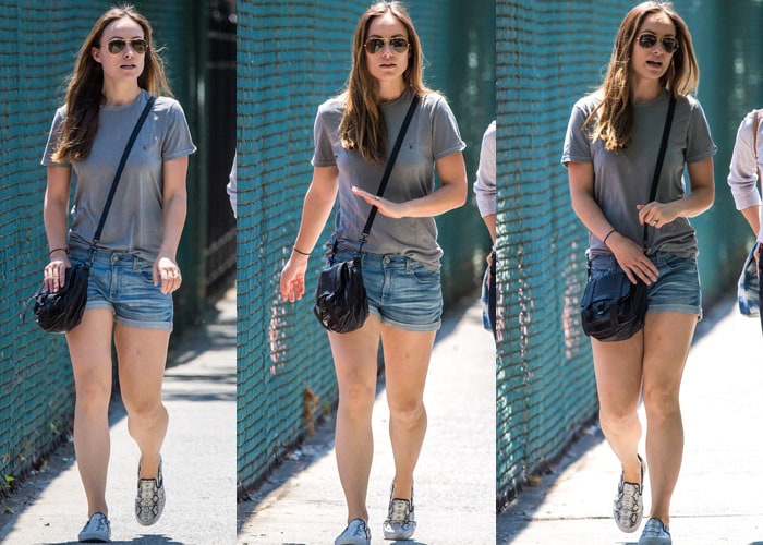 Olivia Wilde rocked comfortable snakeskin leather Vans