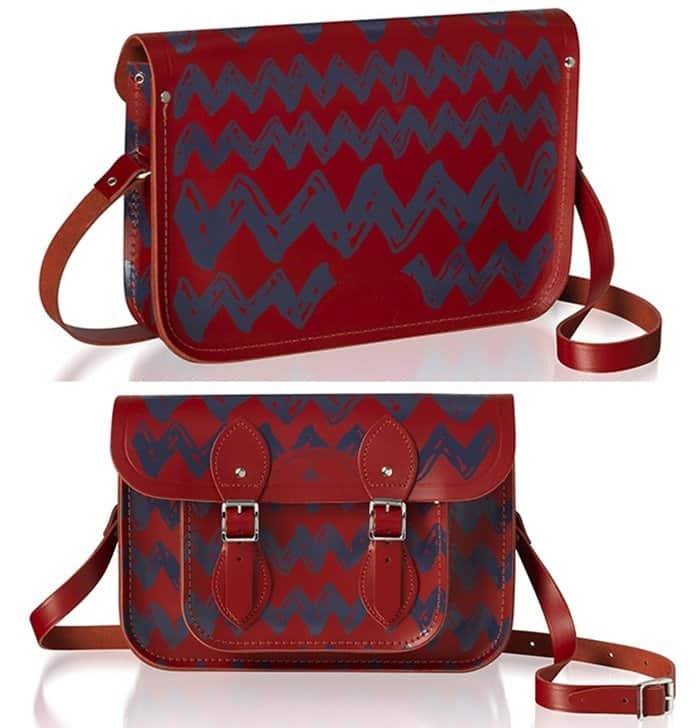 Peanuts 11" Satchel in Red/Navy