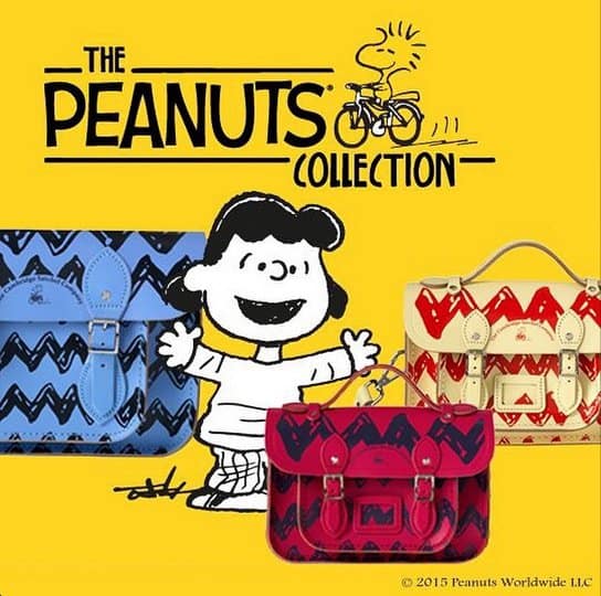 The Cambridge Satchel Company has joined forces with Charles M. Schulz's Peanuts