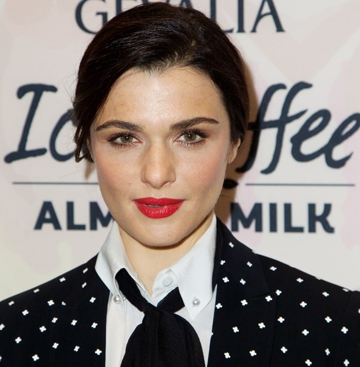 Rachel Weisz was glowing in her polka dot suit