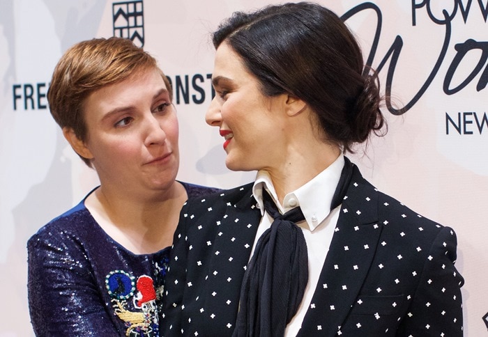 Rachel Weisz and Lena Dunham at Variety’s Power of Women at Cipriani 42nd Street in New York City on April 24, 2015