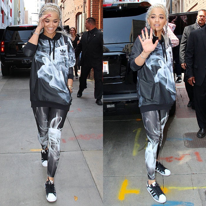 Rita Ora leaves an in-store appearance at a PacSun store