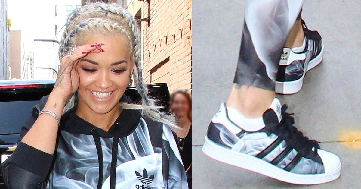 Rita Ora Drops Smoke Adidas Collection With Sideways Cornrows
