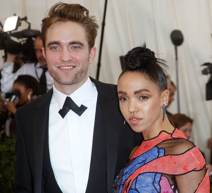 Robert Pattinson and FKA twigs at the 2015 Met Gala held at the Metropolitan Museum of Art