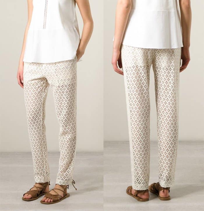 See by Chloe Macrame Lace Trousers