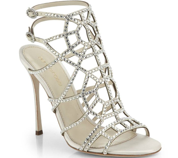 Sergio Rossi Puzzle Swarovski Crystal Sandals