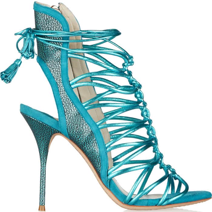 Sophia Webster Gladiator Stiletto Blue Metallic