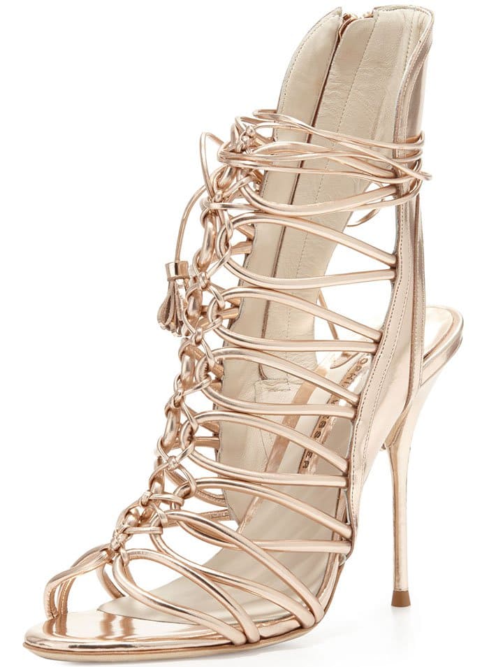 Sophia Webster Gladiator Stiletto Gold Metallic