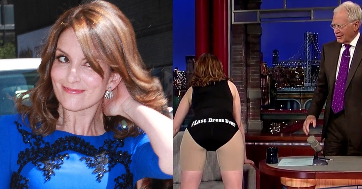 Tina Fey Strips Down to Spanx in Honor of David Letterman.