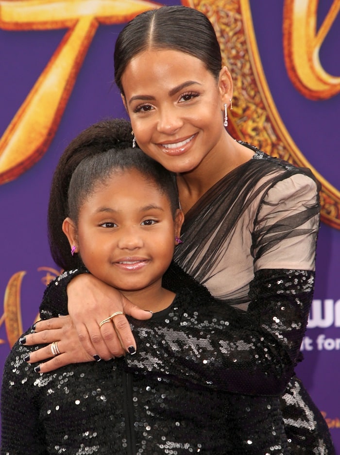 Christina Milian and her daughter Violet Madison Nash looked stunning in coordinating black sequin outfits