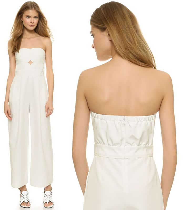 Yigal Azrouel Strapless Jumpsuit