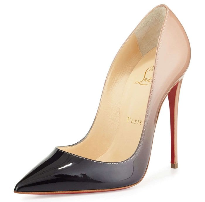 Christian Louboutin "So Kate" in Nude/Black