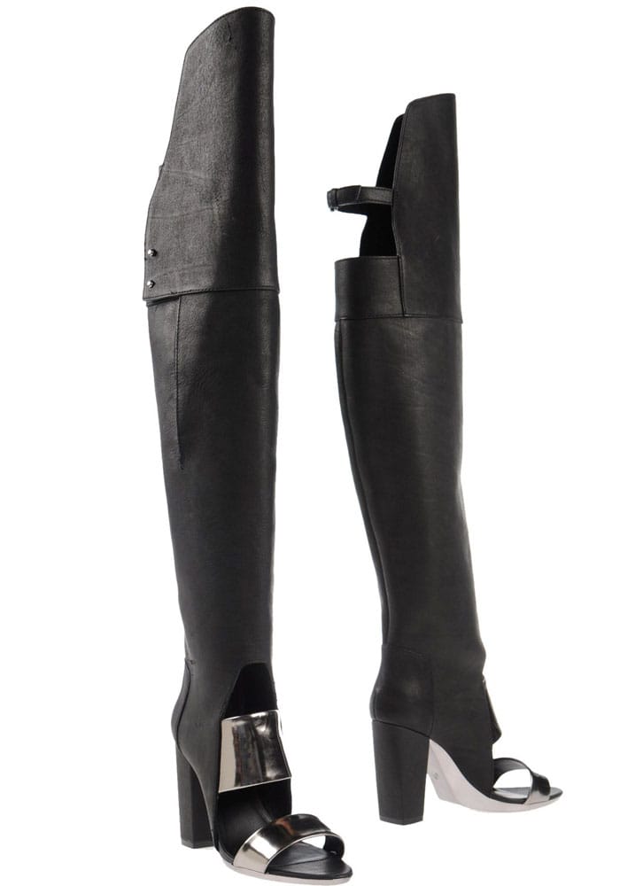 31 Phillip Lim Ora Open Toed Boots in Black