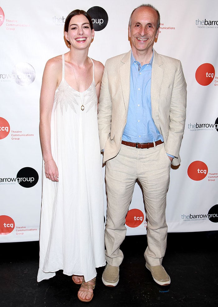 Acting coach Seth Barrish was joined by Anne Hathaway at his book launch