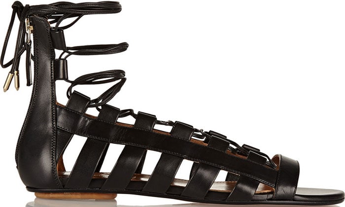 Aquazzura "Amazon" Leather Sandals