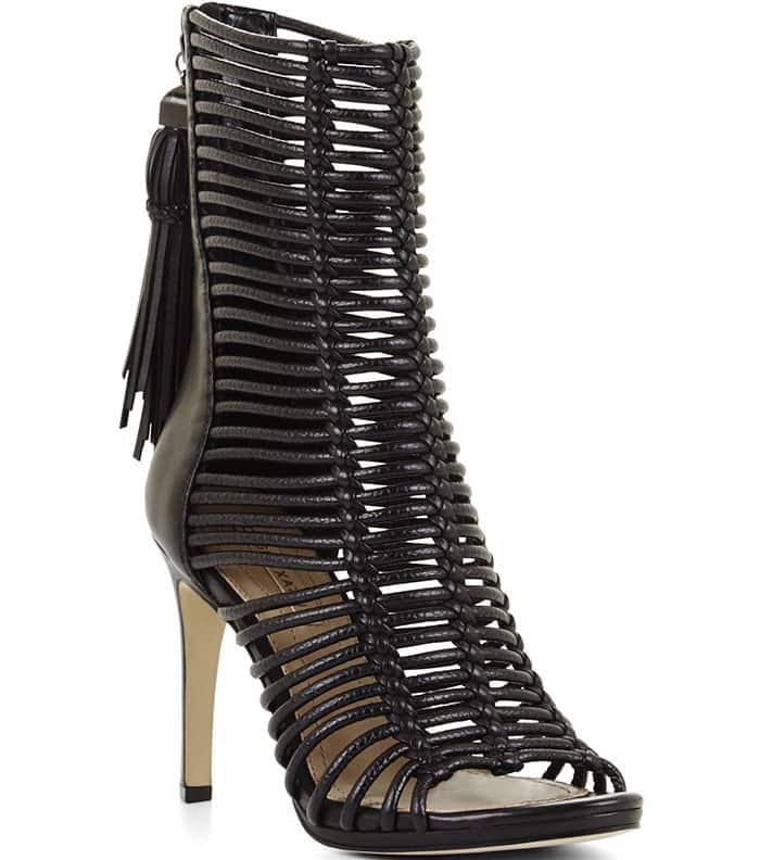 BCBGMAXAZRIA "Ledder" High-Heel Strappy Sandals