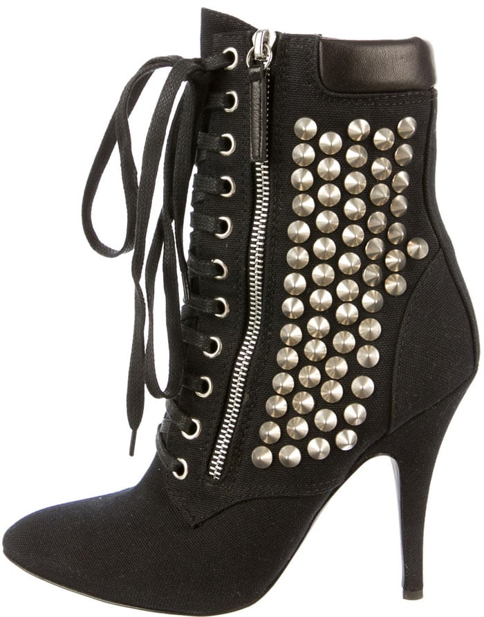 Giuseppe Zanotti for Balmain Lace Up Studded Boots