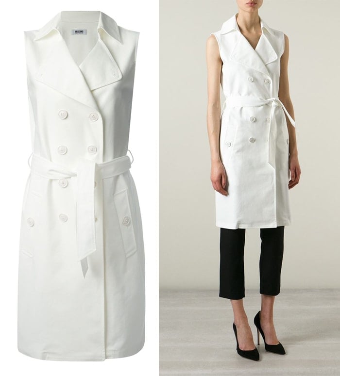 Boutique Moschino Sleeveless Trench Coat