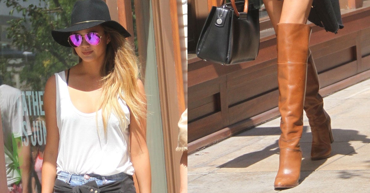 Vilailuck Teigen Shops With Daughter Chrissy at The Grove in Hollywood