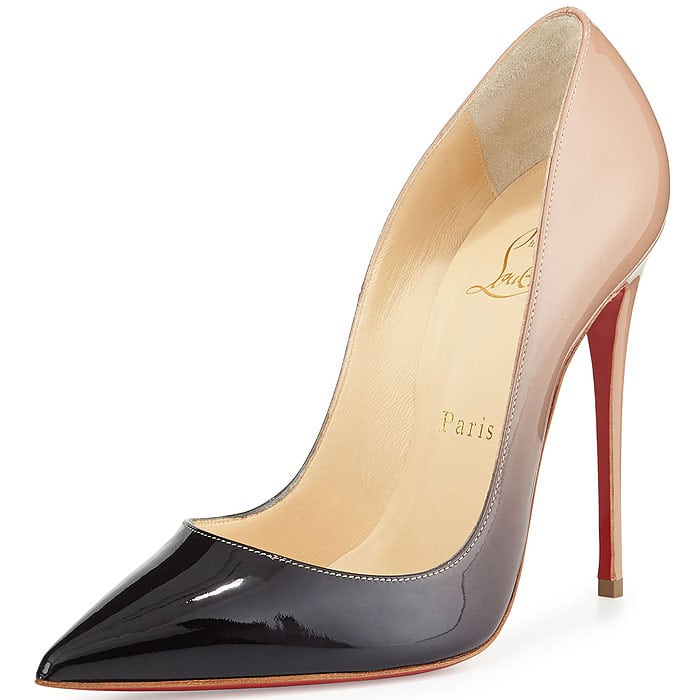 Christian Louboutin "So Kate" Degrade Pumps in Black/Nude